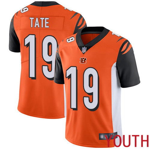 Cincinnati Bengals Limited Orange Youth Auden Tate Alternate Jersey NFL Footballl 19 Vapor Untouchable